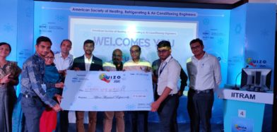 The Student Team of Nirma University won prize in QUIZO-2020-A Technical Quiz Competition organized by ASHRAE