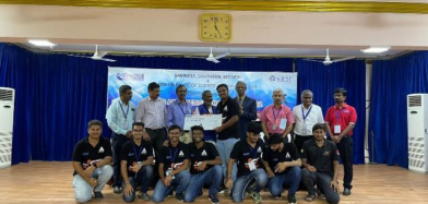 Team Arrow awards in Aero Design Challenge 2022 by SAE India