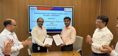 MoU between Institute of Technology, Nirma University and Adani Solar