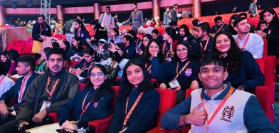 Manan Patel represented Gujarat at the Young Leaders Dialogue during the National Youth Festival 2025 in New Delhi