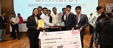Student team secured First Position in the Concrete Catalyst - Ahmedabad (AMD) Cluster