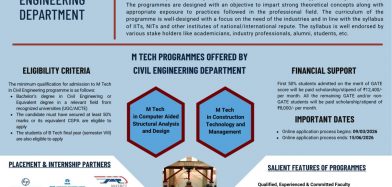 M.Tech Admissions 2026 | Civil Engineering Department, Nirma University