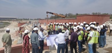 site visit for B.Tech Semester IV students as part of the Geotechnical Engineering and Construction Technology courses.