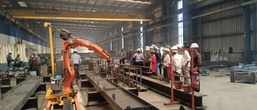 industrial site visit for B.Tech students to enhance their practical understanding of modern construction technologies to Smith Structures (India) Pvt. Ltd., Kheda