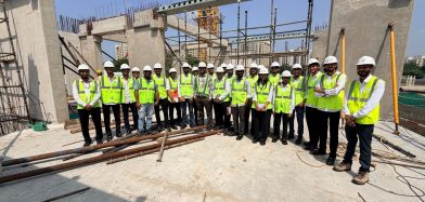Site Visit to Leadership Guest House Project at Adani Shantigram