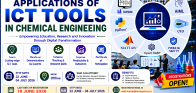ISTE Approved Short-Term Training Programme (STTP) on Applications of ICT Tools in Chemical Engineering