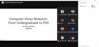 Webinar on “Computer Vision Research: From Undergraduate to PhD”
