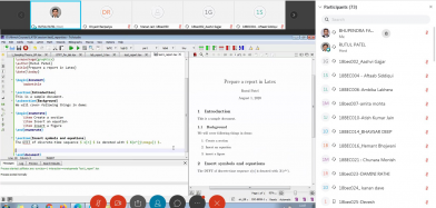 Webinar on “Preparing Technical Reports with LATEX”
