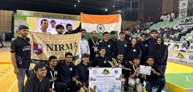 Team Nirma Robocon Wins National Championship 11th times, Advances to International Stage