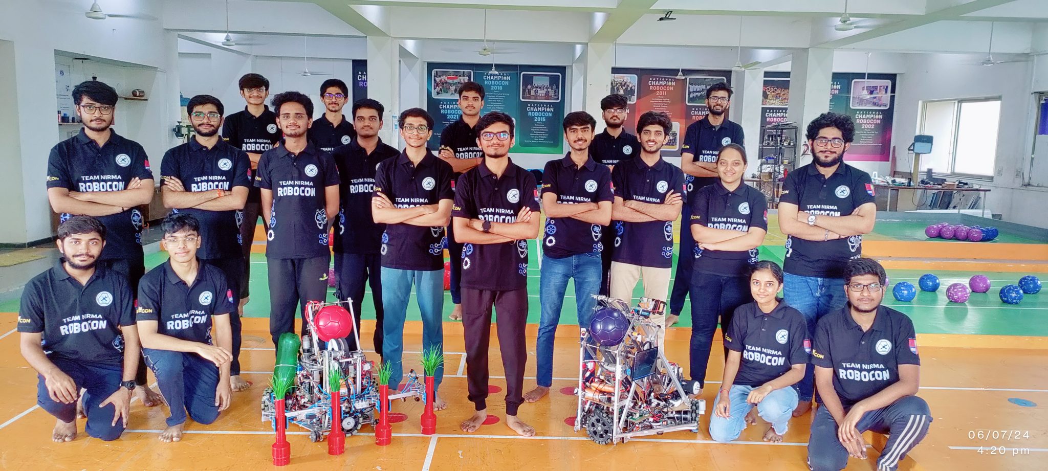 Team Nirma Robocon Poised for Another Triumph at DD Robocon 2024