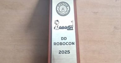 Team Nirma Robocon Secures First Runner-Up at DD Robocon 2025