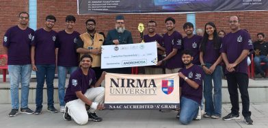 Team Nirma AUV Achieves Historic Hat-Trick Victory at AMUROVc 4.0