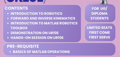 Two-Day Workshop on 6DOF Collaborative Robot (UR10e) – Postponed to 8-9 Aug 2026