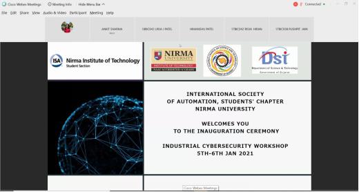 Workshop on “Industrial Cybersecurity”
