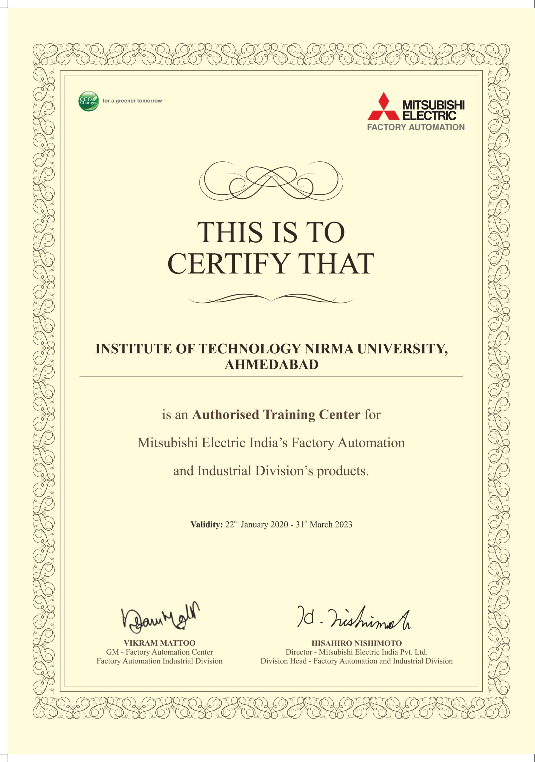 The Authorised Training Center for Mitsubishi Electric India Pvt. Ltd.