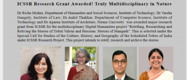 ICSSR Research Grant Awarded!
