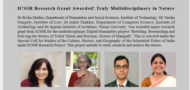 ICSSR Research Grant Awarded!